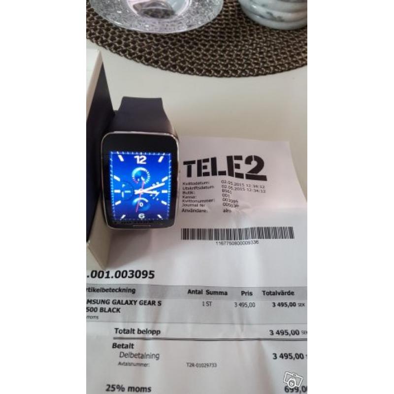 Samsung Galaxy Gear S R7500 Black Smartwatch